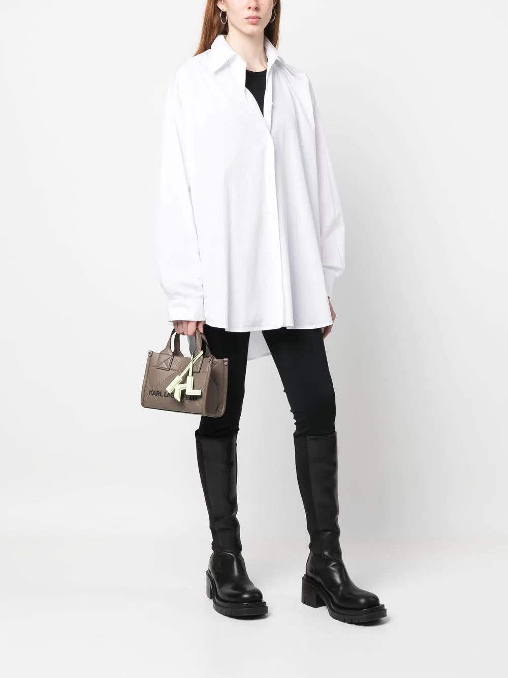 Karl Lagerfeld K/Skuare embossed tote bag - Image 2