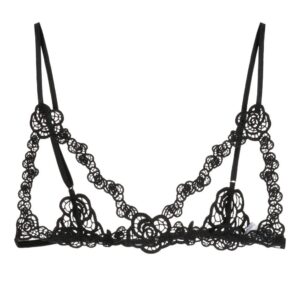 Fleur Du Mal floral-detail guipure bralette