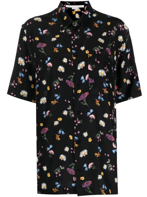 Stella McCartney  floral-print silk shirt