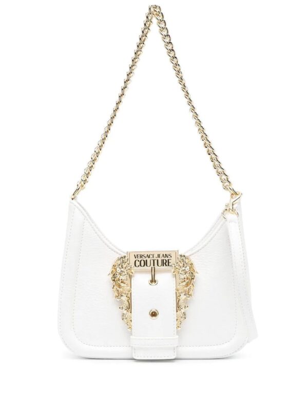 Versace Jeans Couture  engraved-logo buckle shoulder bag