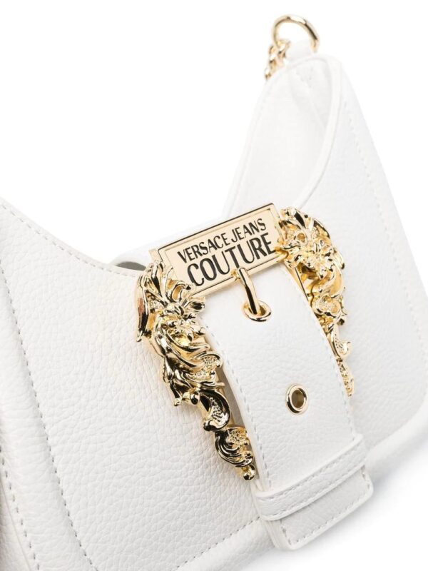 Versace Jeans Couture  engraved-logo buckle shoulder bag - Image 4
