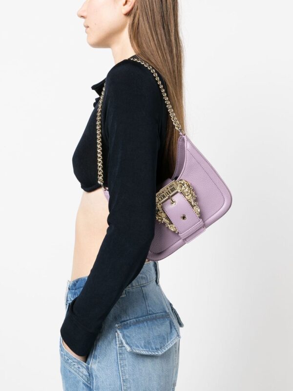 Versace Jeans Couture engraved-logo buckle shoulder bag - Image 2