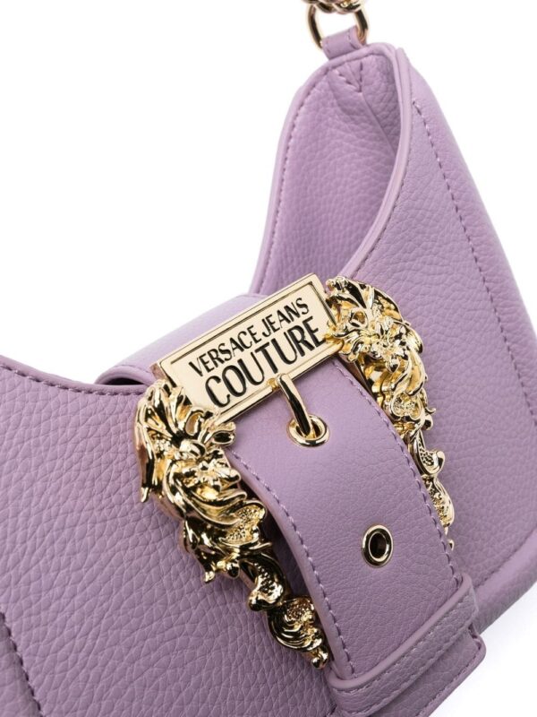 Versace Jeans Couture engraved-logo buckle shoulder bag - Image 4
