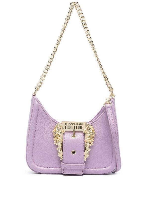 Versace Jeans Couture engraved-logo buckle shoulder bag