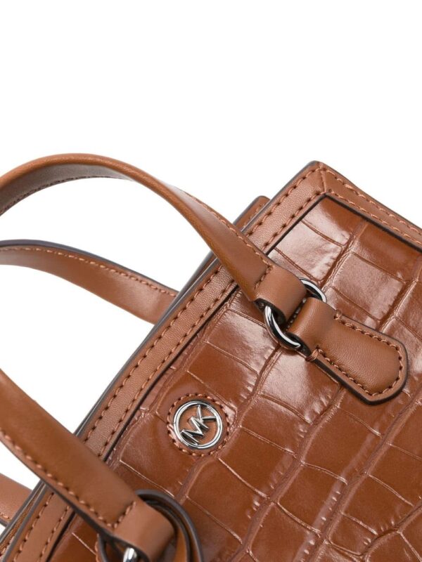 Michael Michael Kors  crocodile-effect logo-plaque tote bag - Image 3