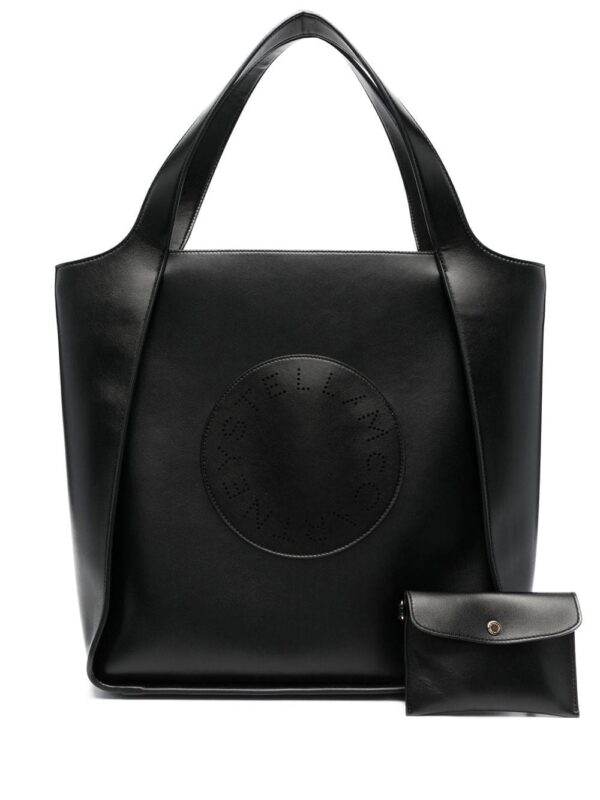 Stella McCartney Stella perforated-logo tote bag