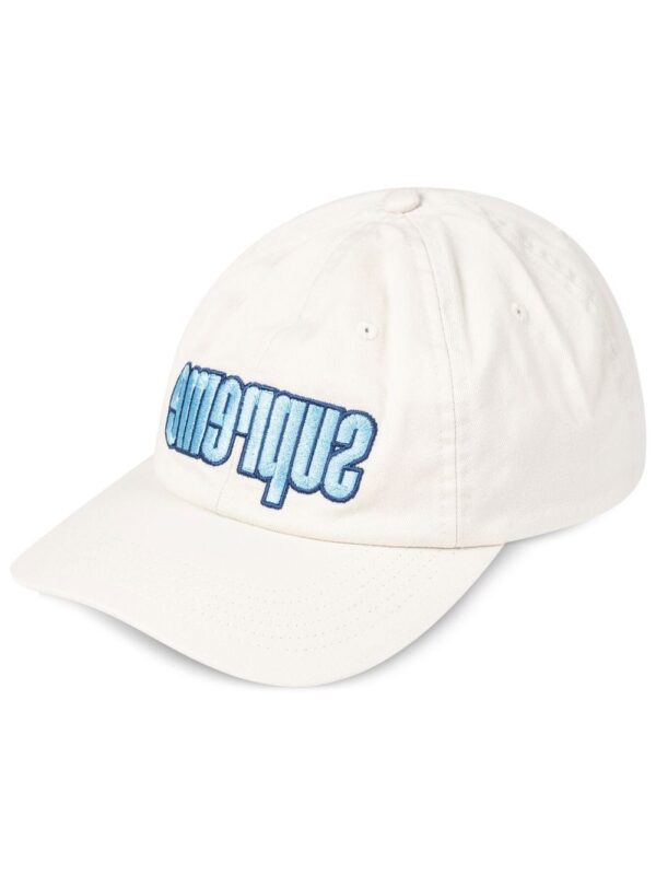 Supreme reverse logo 6-panel cap