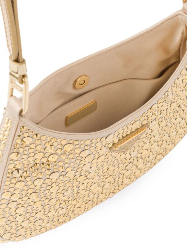 Prada Cleo crystal-embellished shoulder bag - Image 5