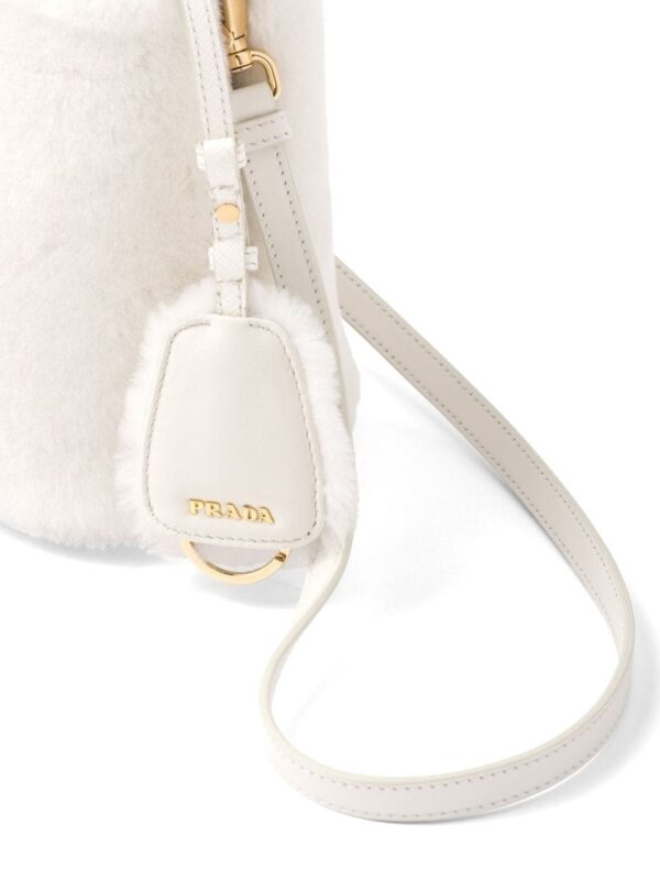 Prada mini Panier shearling tote bag - Image 4
