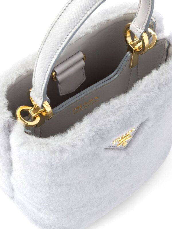 Prada Panier shearling mini-bag - Image 5