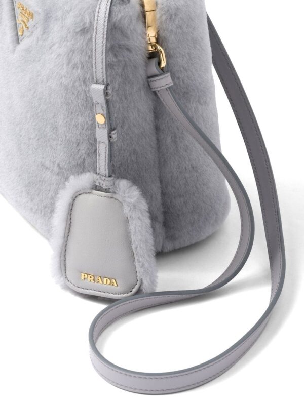Prada Panier shearling mini-bag - Image 4