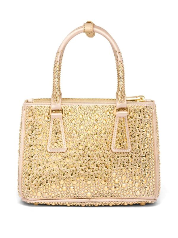 Prada  mini Galleria crystal-embellished tote bag - Image 2