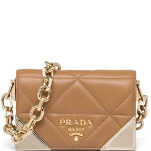 Prada  quilted nappa leather shoulder bag
