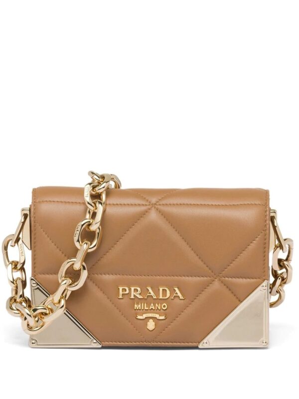 Prada  quilted nappa leather shoulder bag