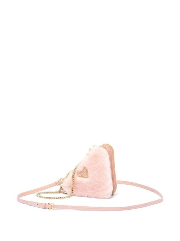 Prada mini shearling crossbody bag