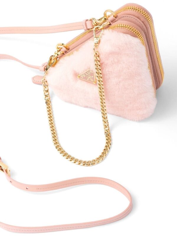 Prada mini shearling crossbody bag - Image 4