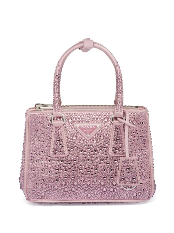 Prada  mini Galleria crystal-embellished tote bag