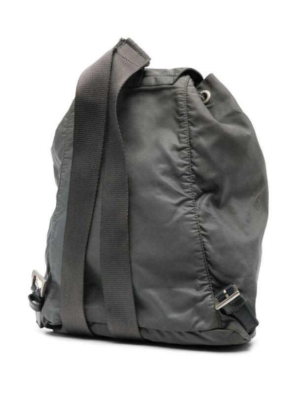 Prada Pre-Owned triangle logo drawstring backpack - Image 3