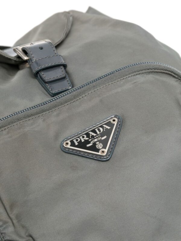 Prada Pre-Owned triangle logo drawstring backpack - Image 4