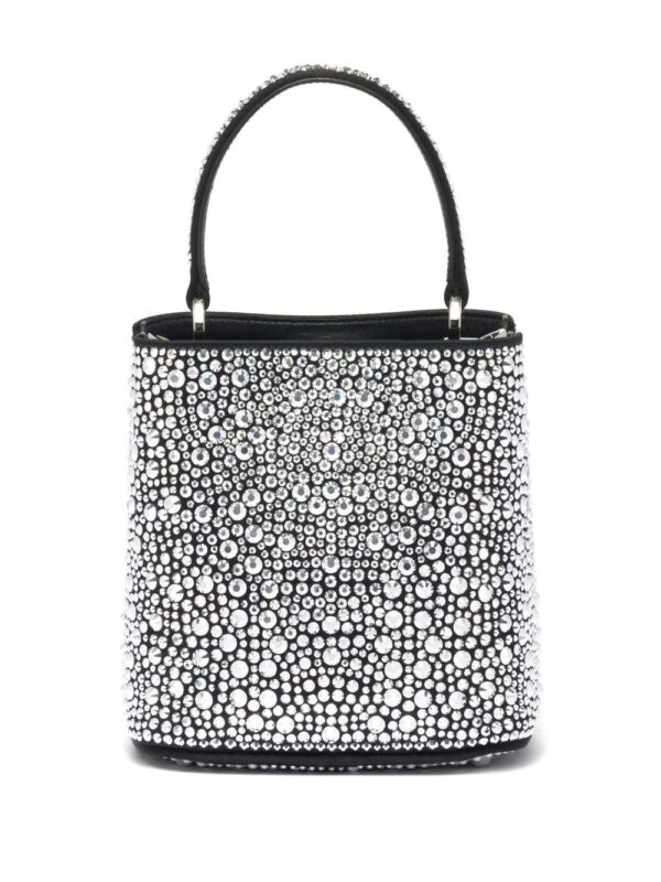Prada  small Panier crystal-embellished tote bag - Image 4