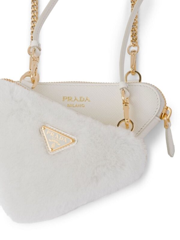 Prada mini shearling crossbody bag - Image 5