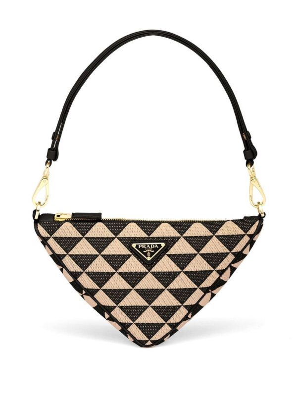 Prada embroidered jacquard mini bag