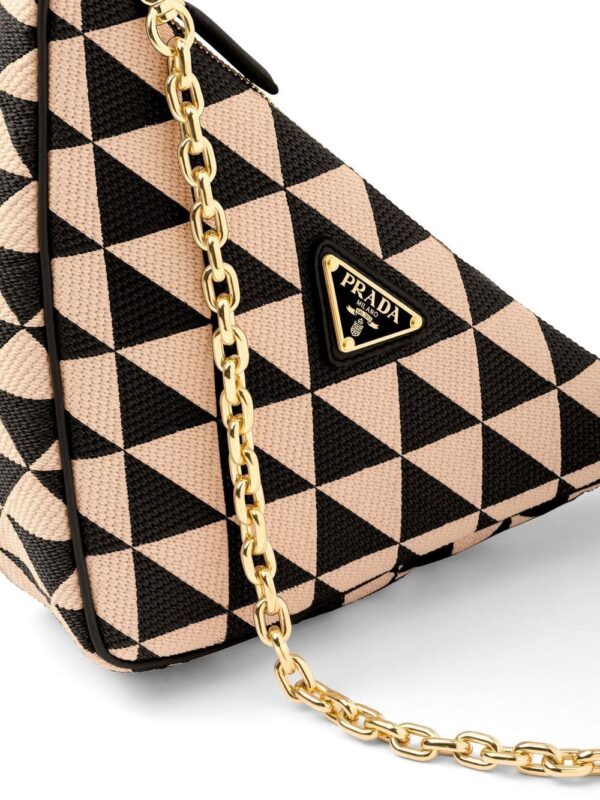 Prada embroidered jacquard mini bag - Image 4