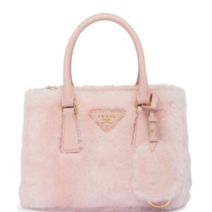Prada  Galleria shearling tote bag