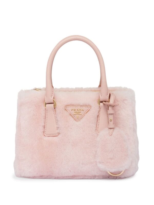 Prada  Galleria shearling tote bag