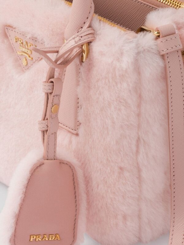 Prada Galleria shearling mini bag - Image 4