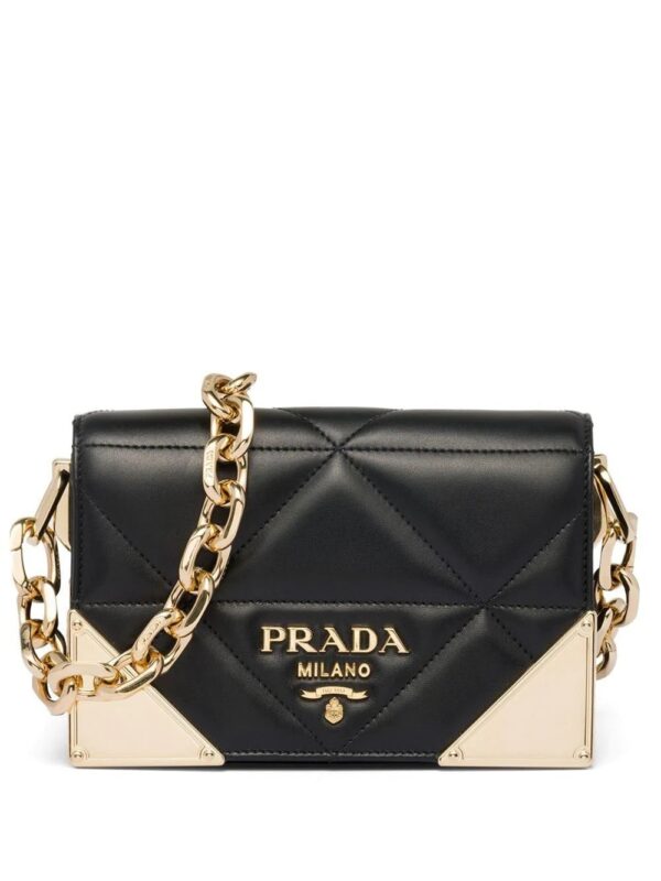 Prada  quilted nappa leather shoulder bag