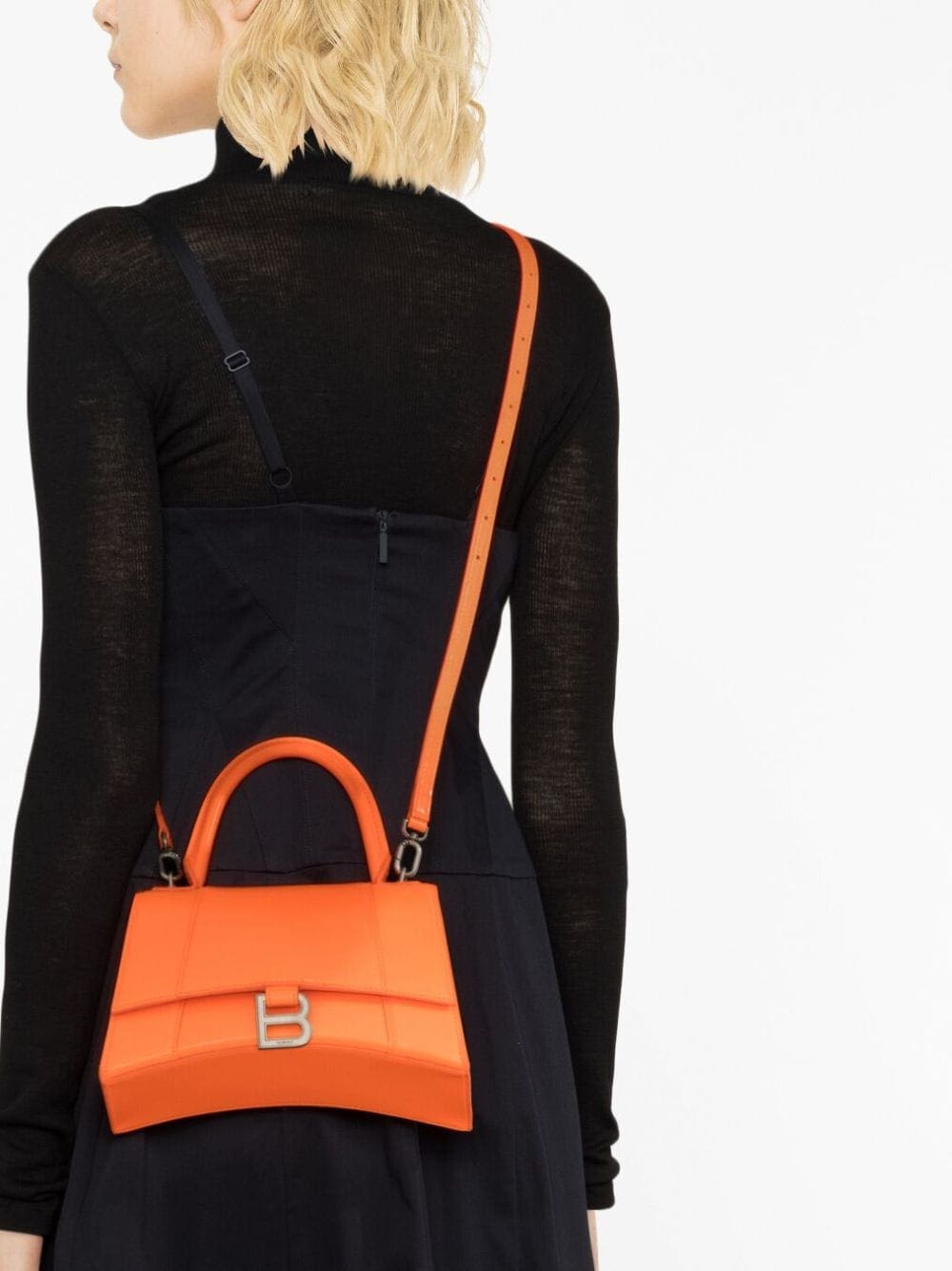 Balenciaga Hourglass small leather top handle bag - Image 3