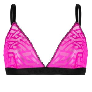 Versace La Greca tulle bralette
