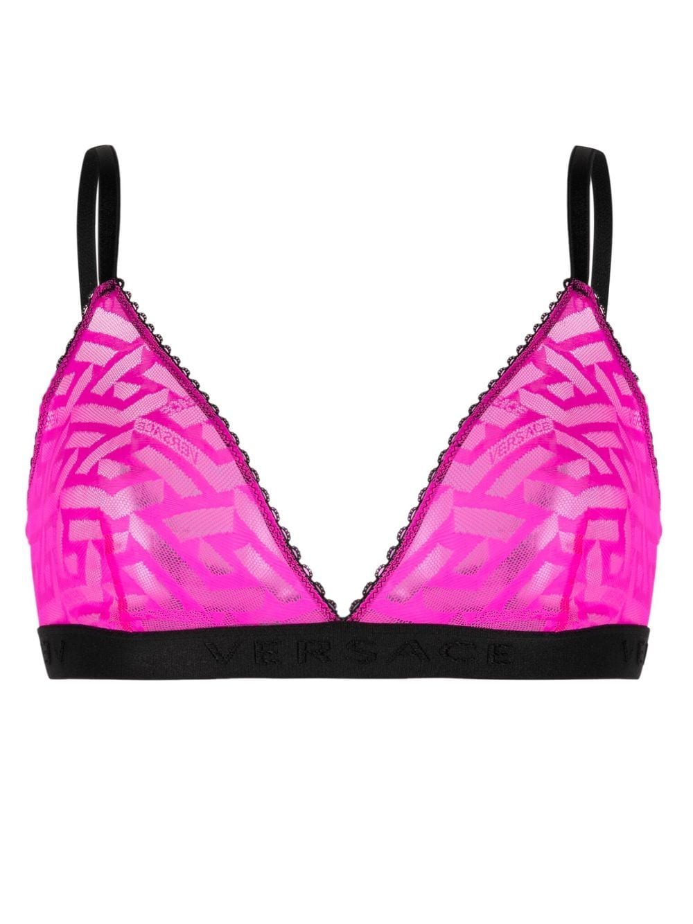 Versace La Greca tulle bralette