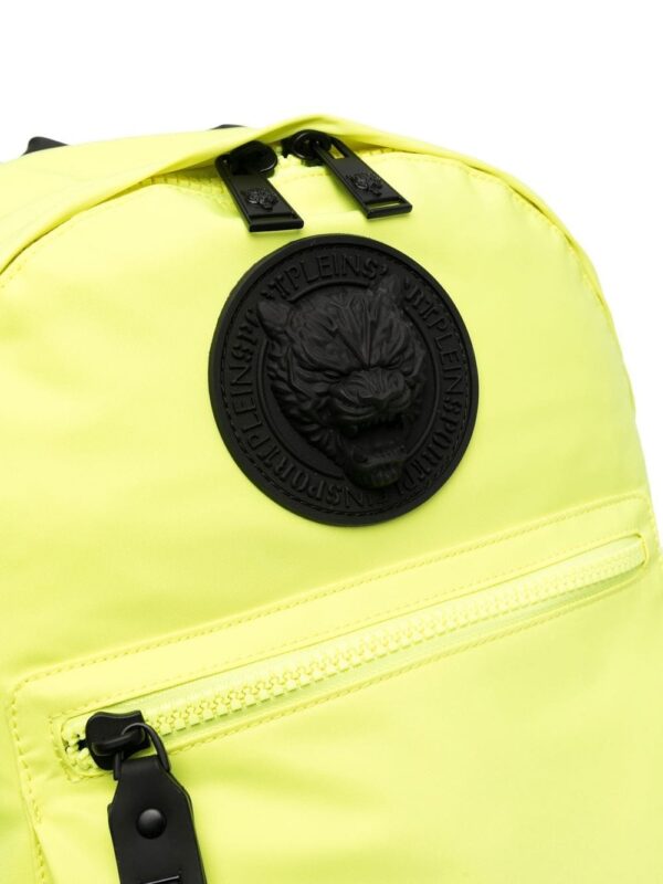 Plein Sport logo-plaque neon backpack - Image 4