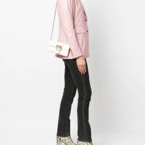 PINKO  Love One leather crossbody bag