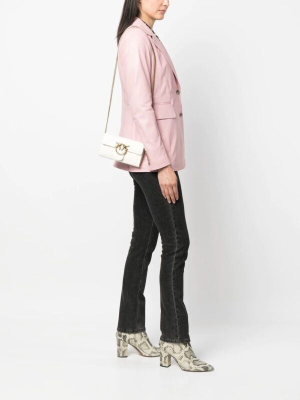 PINKO  Love One leather crossbody bag