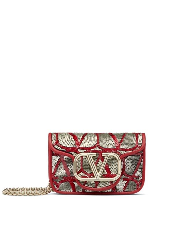 Valentino Garavani VLogo Signature bead-embellished mini bag
