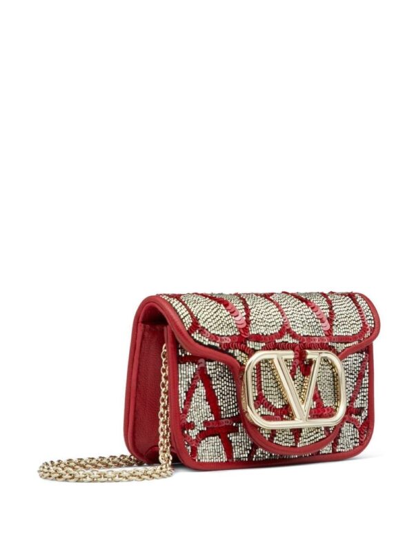 Valentino Garavani VLogo Signature bead-embellished mini bag - Image 4