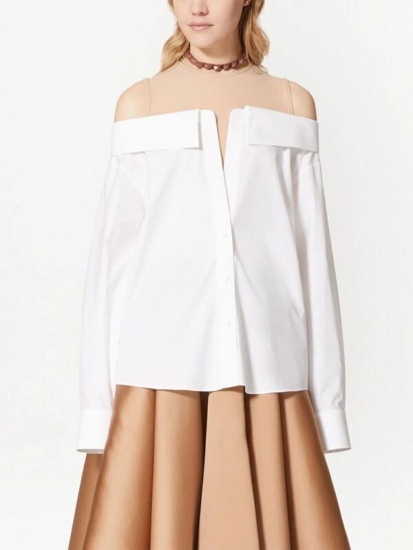 Valentino Garavani  off-shoulder shirt - Image 3