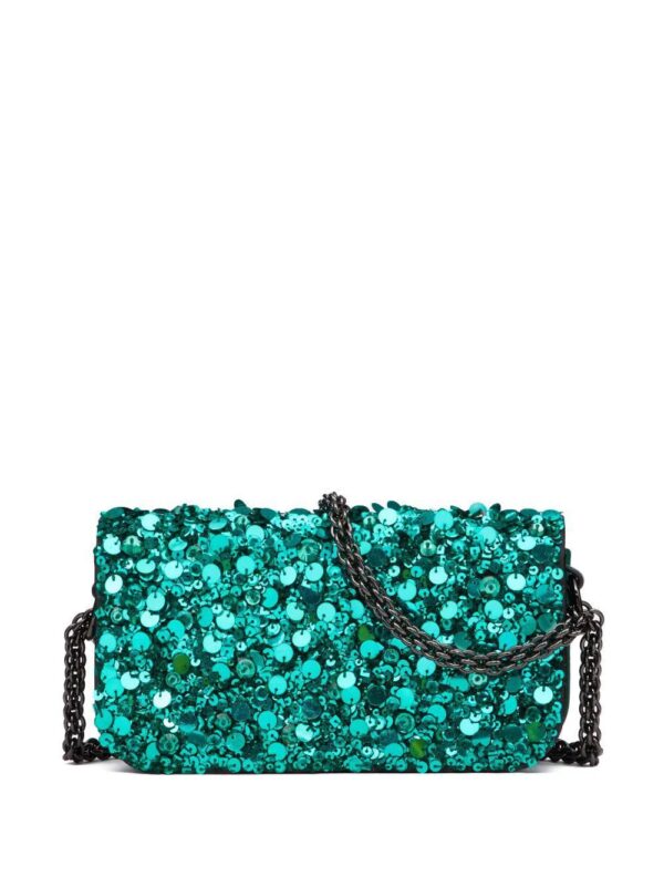 Valentino Garavani  Locò VLogo sequin shoulder bag - Image 2