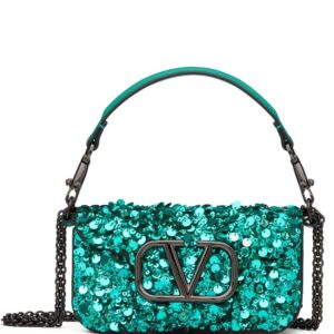 Valentino Garavani Locò VLogo sequin shoulder bag