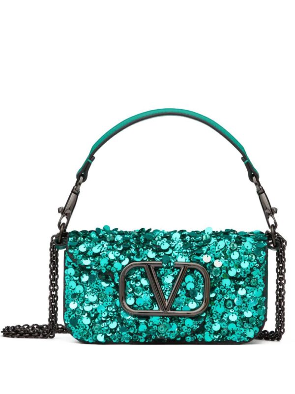 Valentino Garavani  Locò VLogo sequin shoulder bag