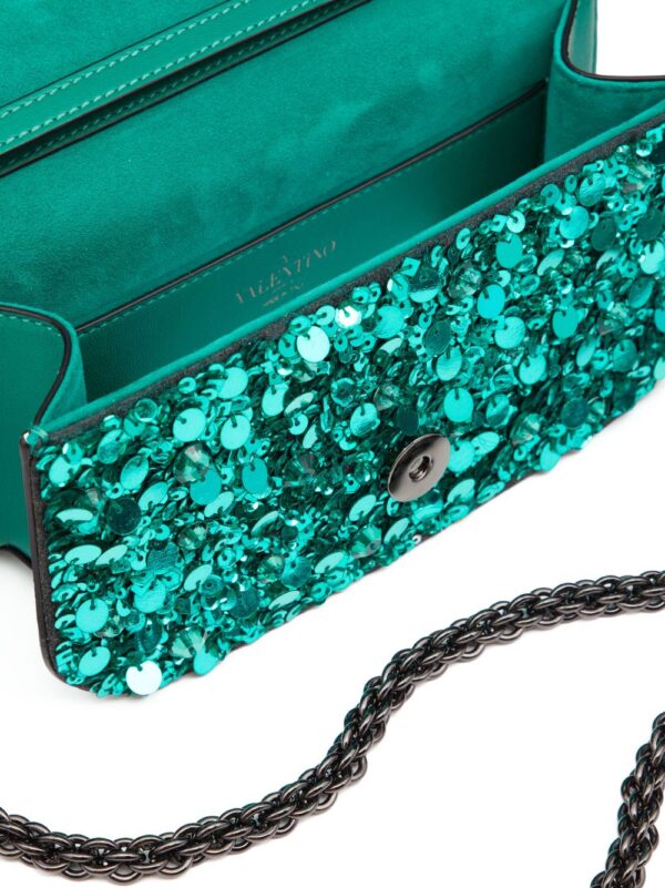 Valentino Garavani  Locò VLogo sequin shoulder bag - Image 3