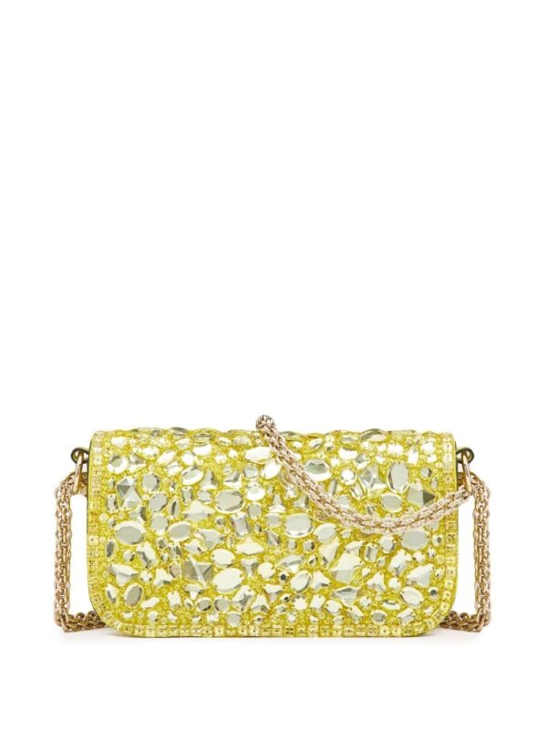 Valentino Garavani crystal-embellished shoulder-bag - Image 3