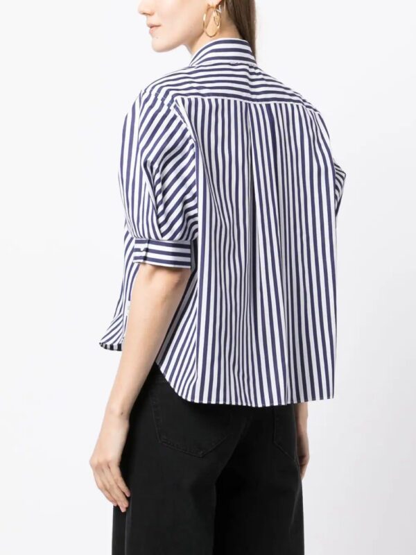 sacai  striped cotton shirt - Image 4