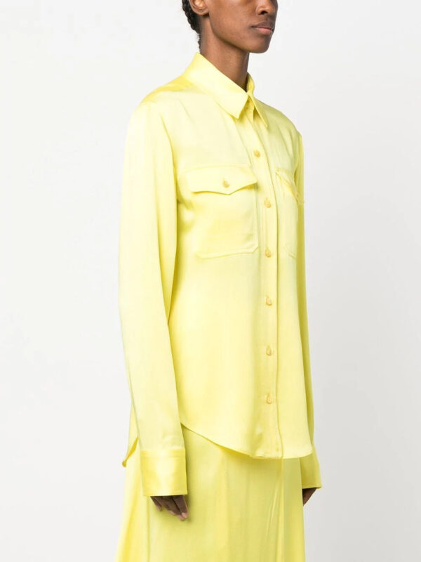 Stella McCartney  button-up satin shirt - Image 3