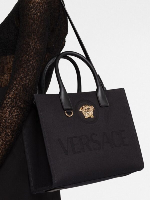 Versace small La Medusa canvas tote bag - Image 3