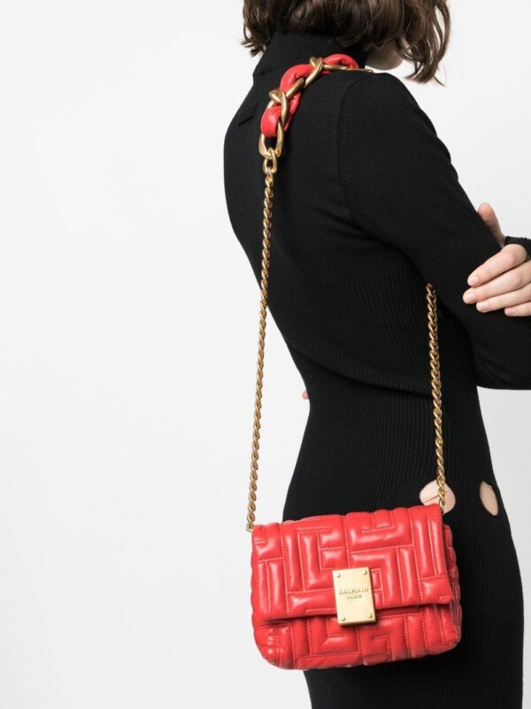 Balmain logo-detail leather crossbody bag - Image 2