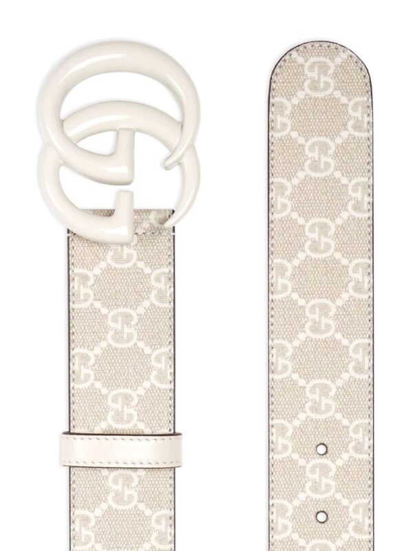 Gucci  monogram-pattern leather belt - Image 2